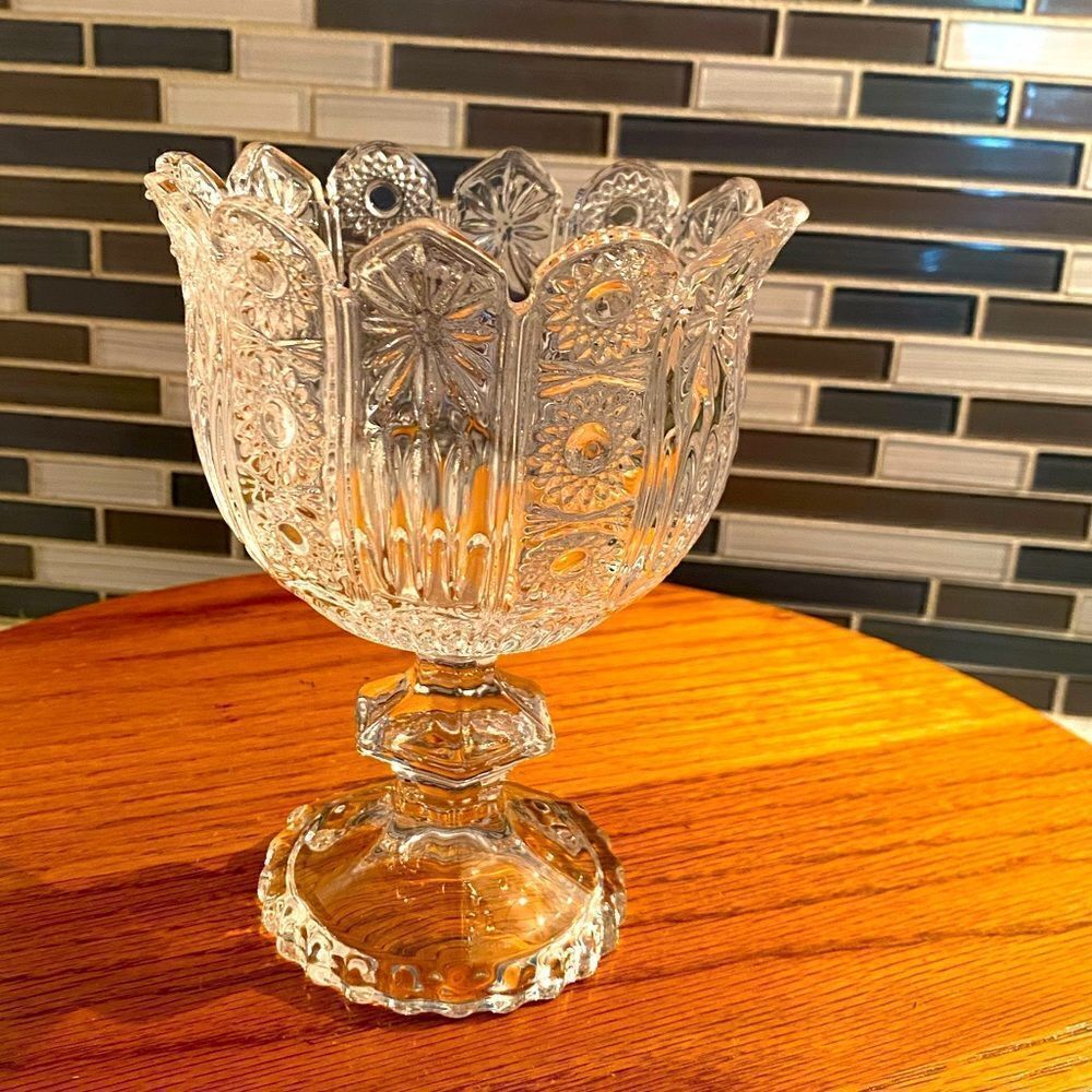 Godinger pinwheel Footed Candy Dish/Goblet beautiful item vintage